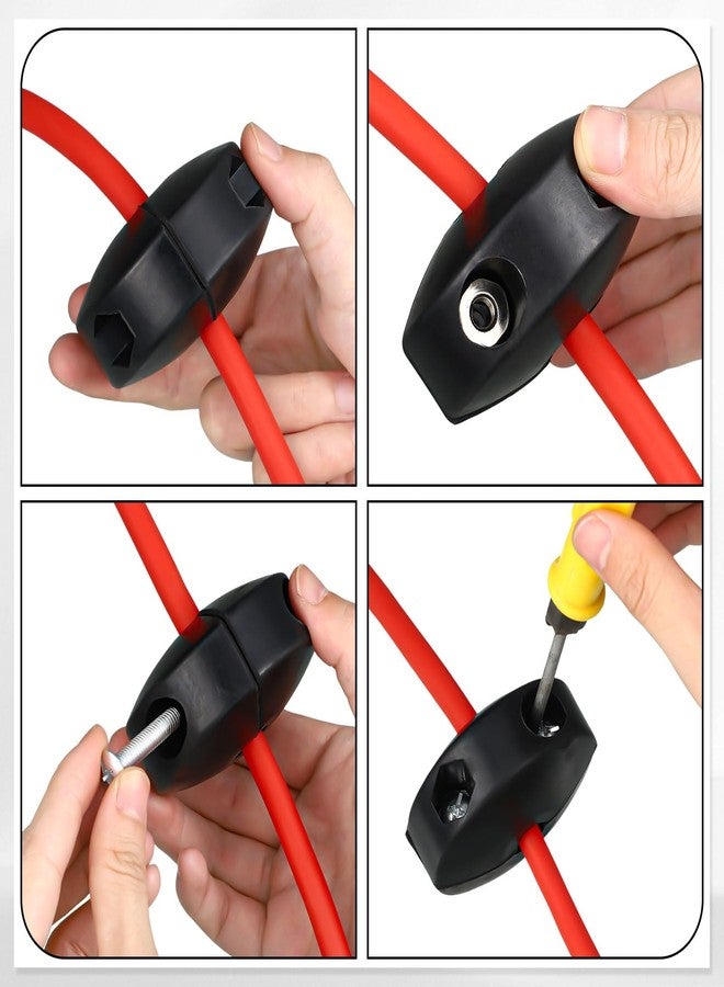 Yaocom 2 Sets Air Hose Stopper Adjustable Hose Reel Replacement Parts Bumper Rubber 1/4" ID 0.45 Inch to 0.55 Inch Auto Rewind Retractable Hose Reel Stop for Spring Driven Air Hose Reel - Image 5